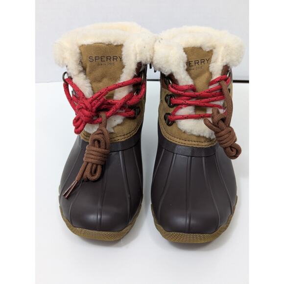 Sperry Alpine Saltwater Little Kid Size 3 Brown/Black NEW (no box) - Picture 1 of 7